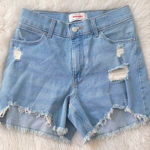 Wrangler Light Blue Denim Shorts